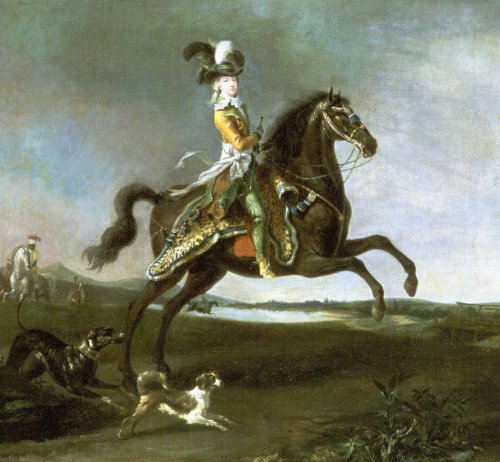 Marie Antoinette horseback portrait